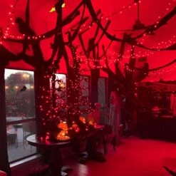 JMEXSUSS 250 LED Red Halloween String Lights With 8 Modes, 91.5ft Expandable Christmas Lights Outdoor Waterproof, Red LED Lights Indoor For Tree Patio Bedroom Party Christmas Halloween Decorations -Xmas Lighting Shop 71KJGigV88L. AC SL1500