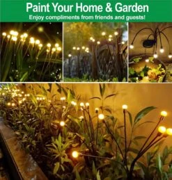 Solar Lights Outdoor Waterproof IPX5, Solar Garden Lights, Firefly Garden Lights Solar Outdoor Lights Fairy Lights, Yard Patio Pathway Christmas Lights Outdoor Decor, Warm White, 4Count, New Upgraded 11 Solar Lights Outdoor Waterproof IPX5, Solar Garden Lights, Firefly Garden Lights Solar Outdoor Lights Fairy Lights, Yard Patio Pathway Christmas Lights Outdoor Decor, Warm White, 4Count, New Upgraded -Xmas Lighting Shop 71KKWMYXpBL. AC SL1049