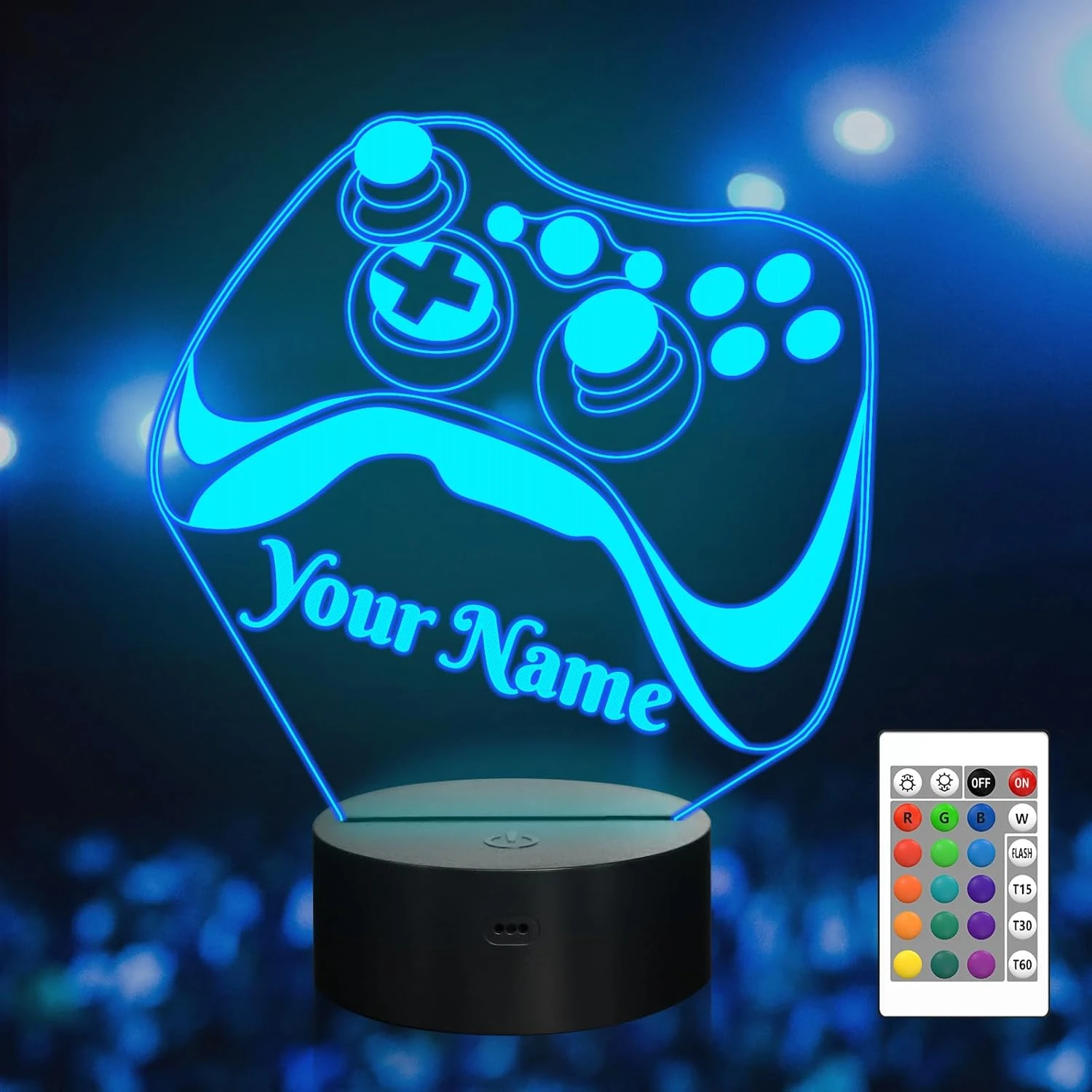 Attivolife Personalized 3D Game Theme Night Light, Table Desk Lamp Engraved Name Letter, Multicolor Custom LED Best Home Decor Birthday Christmas Gifts Toys For Boys Girls Kids 1 Attivolife Personalized 3D Game Theme Night Light, Table Desk Lamp Engraved Name Letter, Multicolor Custom LED Best Home Decor Birthday Christmas Gifts Toys For Boys Girls Kids