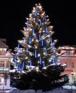 EAGWELL Blue Meteor Lights Outdoor, 20 Inches 10 Tube 540 LED Christmas Meteor Shower Lights Waterproof Meteor LED Lights Falling Rain Lights For Garden Yard Porch Wedding Party Christmas Decor -Xmas Lighting Shop 71KlEYQKkfL. AC SL1500