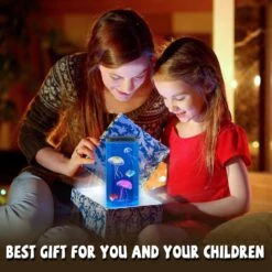 Lava Lamp For Kids, 16 Color Changing Jellyfish Lamp With Remote Control, Fish Aquarium Night Light Mood Table Lamp Bedroom Office Desktop Decoration Halloween Birthdays Christmas Holidays Presents -Xmas Lighting Shop 71LMLIorLCL. AC SL1500