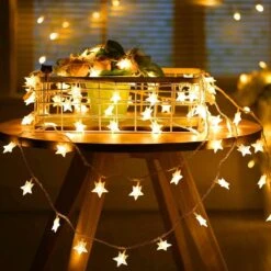 Traveant Star Lights Star String Lights 15Ft 50 LED Star Fairy Lights Battery Operated Waterproof Indoor Outdoor Twinkle Christmas Lights For Bedroom Party Wedding Xmas Tree Decoration (Warm White) 12 Traveant Star Lights Star String Lights 15Ft 50 LED Star Fairy Lights Battery Operated Waterproof Indoor Outdoor Twinkle Christmas Lights For Bedroom Party Wedding Xmas Tree Decoration (Warm White) -Xmas Lighting Shop 71LOD0lA4XL. AC SL1500