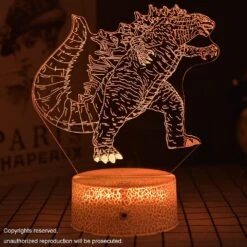 SHINECLOUD Godzill-a Night Light Godzill-a Lamp Godzill-a Toys Decor Light,Romote Control&16 Color,Birthday Gifts For Boys/Christmas Gifts For Children(Classic) (XCY2022081001) -Xmas Lighting Shop 71LY5A1AM5L. AC SL1001