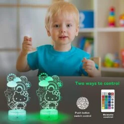 HONRG Kitty Lamp Cat Night Light For Kids Kitty Room Decor Lights Kitty Gifts Cute Lamp With Remote & Smart Touch 16 Colors Dimmable Bedroom Decoration Gifts For Christmas Birthday Girls -Xmas Lighting Shop 71LYmRI1V8L. AC SL1500