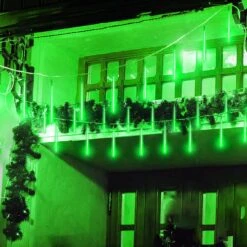 Roytong High Brightness 10 Tube 12 Inch 360 LED Meteor Shower Rain Lights Cascading Falling Rain Outdoor Light For Christmas Tree Decoration Snow Falling -Xmas Lighting Shop 71Li2iRh6YL. AC SL1500