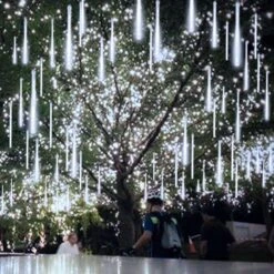 2-Pack Christmas Decorations Lights Outdoor, Total 384LED Meteor Shower Lights Rain Drop Lights 30cm 16 Tubes Indoor Outdoor Snow Cascading String Lights For Xmas Tree Roof Party Garden (Cool White) 15 2-Pack Christmas Decorations Lights Outdoor, Total 384LED Meteor Shower Lights Rain Drop Lights 30cm 16 Tubes Indoor Outdoor Snow Cascading String Lights For Xmas Tree Roof Party Garden (Cool White) -Xmas Lighting Shop 71LpNZVxk6L. AC SL1500