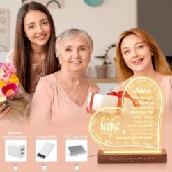 Grandma Birthday Gifts - Gifts For Nana From Granddaughter Grandson, Gigi Mimi Gifts From Grandchildren Grandkids - 60th 70th Birthday Gifts For Nana, Christmas Gifts For Grandma Acrylic Night Light 13 Grandma Birthday Gifts - Gifts For Nana From Granddaughter Grandson, Gigi Mimi Gifts From Grandchildren Grandkids - 60th 70th Birthday Gifts For Nana, Christmas Gifts For Grandma Acrylic Night Light -Xmas Lighting Shop 71N OcwmNtL. AC SL1500