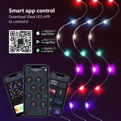 33Ft Smart Fairy String Lights, 100 LEDs APP Controlled USB Led String Fairy Lights With Remote Control, RGB Led Twinkle Lights Music Sync Halloween Lights For Christmas Room Bedroom Party Home Decor -Xmas Lighting Shop 71N4EnmbT L. AC SL1500