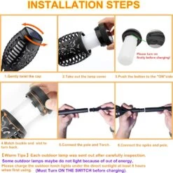 Solar Outdoor Lights,Large Solar Torch Lights With Flickering Flame, Christmas Waterproof Landscape Decoration LED Torch Lights For Garden/Yard/Pathway Decorations-4 Pack Warm Light -Xmas Lighting Shop 71OU1Kkyu5L. AC SL1500