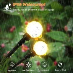 Solar Outdoor Garden Lights, 4-Pack 32 LED Solar Outside Firefly Lights With 2 Lighting Modes, Waterproof Swaying Solar Powered Lights For Pathway Yard Christmas Landscape Patio Decoration, Warm White -Xmas Lighting Shop 71OztbNMyBL. AC SL1500