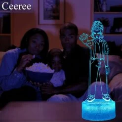 Eleven Figurine Night Light, Dustin Figurine Lamp (3 Patterns), 7 Color Change Decor Lamp With Remote, Dim, Timer, Stranger Gifts For Boy Kids Girls Christmas Birthday -Xmas Lighting Shop 71QD2HtuNL. AC SL1500