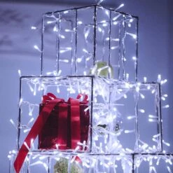 JMEXSUSS 163ft 500 LED String Lights Outdoor, 8 Modes Christmas String Lights Indoor Outdoor Waterproof, Clear Wire Twinkle Lights Plug In For Outside Bedroom Tree Yard Wedding Christmas Decorations -Xmas Lighting Shop 71QEJIvjckL. AC SL1500