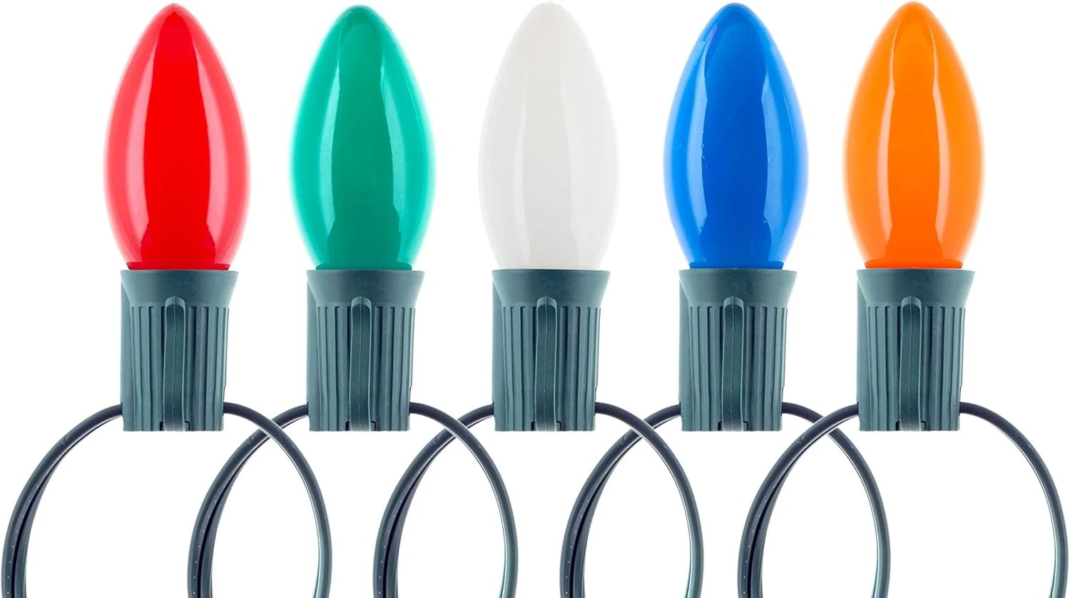 Box Of 25 Light Bulbs -C7, Steady Burning - Opaque Blue - 7 Watt - Candelabra Base -Great For Night Lights, Decorative Lights And Christmas Strings 7 Box Of 25 Light Bulbs -C7, Steady Burning - Opaque Blue - 7 Watt - Candelabra Base -Great For Night Lights, Decorative Lights And Christmas Strings - Image 7