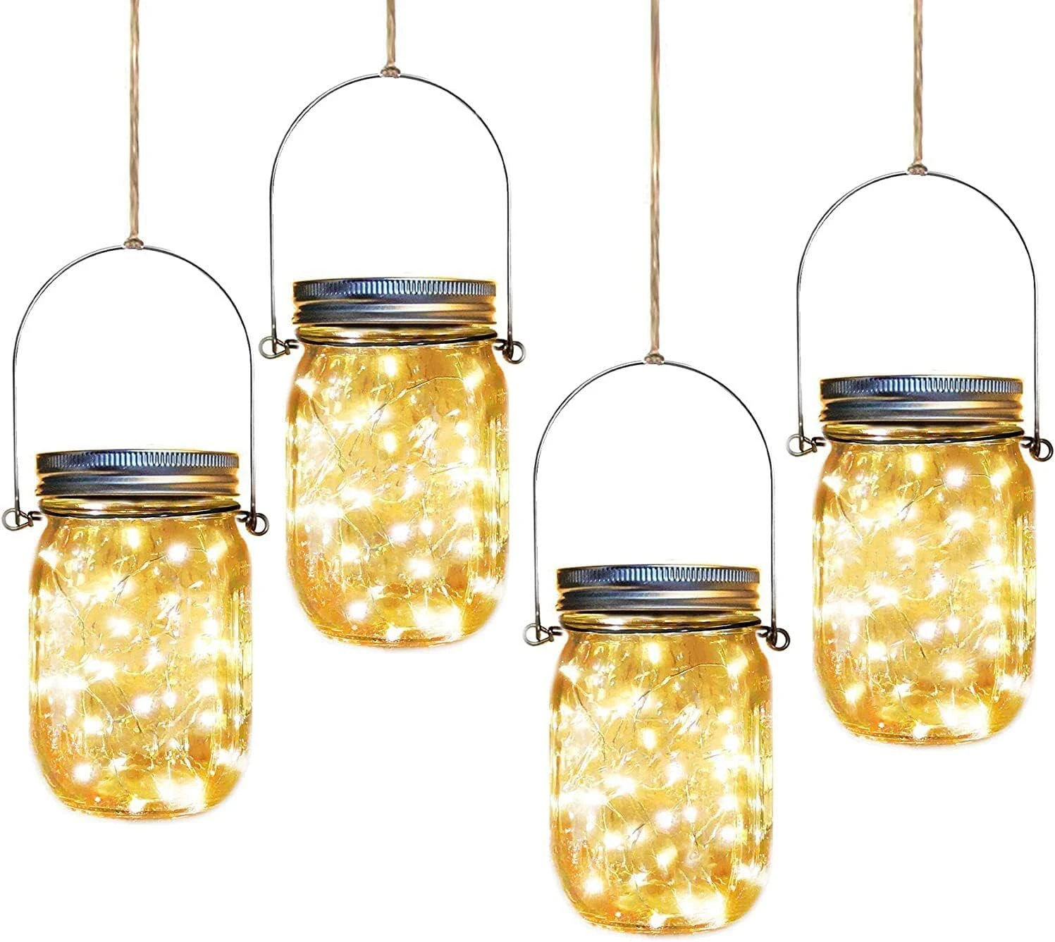 Aikeve Solar Mason Jar Lights,4 Pack 30 Led Starry Fairy String Hanging Jar Lights,Solar Lanterns For Outdoor Patio Party Garden Wedding Christmas Decorations Lights(Mason Jars/Handles Included) 1 Aikeve Solar Mason Jar Lights,4 Pack 30 Led Starry Fairy String Hanging Jar Lights,Solar Lanterns For Outdoor Patio Party Garden Wedding Christmas Decorations Lights(Mason Jars/Handles Included)