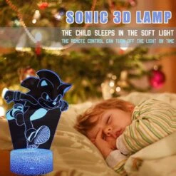 ALLODUCK 3D Illusion Night Light - 2 Pattern 16 Color Change Decor Lamp With Remote Control Kids Bedroom Decoration, Creative Lighting Christmas Gifts For Kids -Xmas Lighting Shop 71QotloiTL. AC SL1200