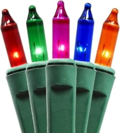 Holiday Essence 300 Multi-Color Christmas Lights, With Green Wire – Professional Grade For Indoor/Outdoor Use – Static + Flashing -Xmas Lighting Shop 71Ra48teluL. AC SL1200