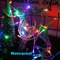 LSCHARM 108ft 300 LED Christmas Lights Multicolor String Lights Outdoor Clear Wire Christmas Tree Lights 8 Modes With Remote Control And Timer Plug In LED Lights For Xmas Holiday Party Decorations -Xmas Lighting Shop 71S kAM EzL. AC SL1500