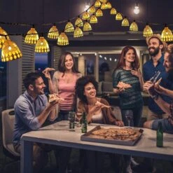 SEMILITS Outdoor Solar String Lights 20LED Golden Bells Solar Lantern String Lights For Garden Christmas Decorations -Xmas Lighting Shop 71SMJfAwZmL. AC SL1500