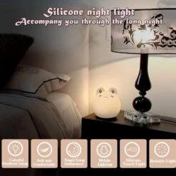 Night Lights For Kids Room LED Light Baby Touch Silicone Frog Light For Breastfeeding Nursery Squishy Lamp For Kids Teens Boys Girls Christmas Gift -Xmas Lighting Shop 71SQhTdGGEL. AC SL1500