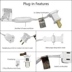 Christmas Lights 50 LED 17FT Commercial Mini LED String Lights, 120V UL, White Wire Xmas Lights For Indoor & Outdoor Use, Holiday Party Decorations,Trees, Light Displays (Warm White) 14 Christmas Lights 50 LED 17FT Commercial Mini LED String Lights, 120V UL, White Wire Xmas Lights For Indoor & Outdoor Use, Holiday Party Decorations,Trees, Light Displays (Warm White) -Xmas Lighting Shop 71SQoOJ2rnL. AC SL1500