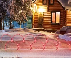 LAMPHOME 17''160 LED (10x16LED) Twinkle Arch Lawn Stake Light , Set Of 10 Candy Cane Arch Outdoor Christmas Pathway Markers (RED+White) -Xmas Lighting Shop 71SgPIvrnML. AC SL1247