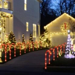 RED Lights Christmas Candy Cane Pathway Markers Lights With 8 Modes & Stakes, 22 Inch Christmas Lights Outdoor Christmas Decorations Xmas Candy Cane Christmas Decor For Walkway Yard Patio Lawn Garden 12 RED Lights Christmas Candy Cane Pathway Markers Lights With 8 Modes & Stakes, 22 Inch Christmas Lights Outdoor Christmas Decorations Xmas Candy Cane Christmas Decor For Walkway Yard Patio Lawn Garden -Xmas Lighting Shop 71Sl4nO4FAL. AC SL1500