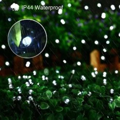 QITONG 2 Pack White Solar String Lights Outdoor, Each 66ft 200LED Solar Outdoor Lights With 8 Lighting Modes, Solar Christmas Lights Waterproof For Outside Garden Patio Yard Tree Party Wedding -Xmas Lighting Shop 71Sp7FEZFQL. AC SL1500