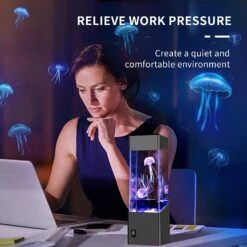 SENCU Gifts For Adults Kids, Multi-Color Jellyfish Lava Lamps, USB Powered Aquarium Night Lights, Home Office Room Desktop Decoration, Gift For Christmas, Halloween, Birthdays, Holidays 10 SENCU Gifts For Adults Kids, Multi-Color Jellyfish Lava Lamps, USB Powered Aquarium Night Lights, Home Office Room Desktop Decoration, Gift For Christmas, Halloween, Birthdays, Holidays -Xmas Lighting Shop 71SviuJP kL. AC SL1500