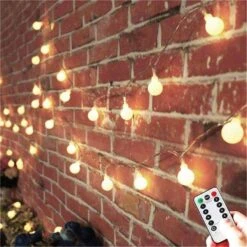 AMARS Battery Operated Globe String Lights With Remote Control 33FT LED Twinkle Ball Fairy Lights Room Wall Hanging Decorative Lighting For Christmas Bedroom Patio Indoor Outdoor (Warm White)