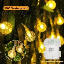 Battery Operated Globe String Lights,Water Proof 33 FT 80 LED Crystal Ball String Lights 8 Modes With Remote Control ,Indoor Outdoor LED Fairy Lights For Home, Christmas, Party Patio, Warm White -Xmas Lighting Shop 71T9hoi3spL. AC SL1000