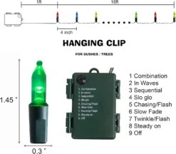 FUNPENY Battery Operated Christmas Lights, 2 Pack 16FT 50 LED 8 Modes Waterproof Fairy Lights, Christmas Decorations For Indoor Outdoor Garden Party Decor -Xmas Lighting Shop 71TX5tU3ghL. AC SL1500