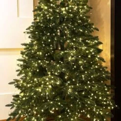 RESNICE LED Fairy String Lights 100FT 300 LEDs Outside Indoor Plug In String Lights Waterproof Remote Control For Living Bed Room, Backyard, Patio, Garden, Porch, Wedding Or Christmas Decorating -Xmas Lighting Shop 71TY2QZIQfL. AC SL1001