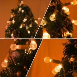 CREATESTAR Globe String Lights,16FT 50 LED Battery Operated Fairy String Lights With Remote Waterproof Indoor Outdoor Christmas Lights For Party, Wedding, Bedroom And Yard, Warm White -Xmas Lighting Shop 71Te1t2nWoL. AC SL1500