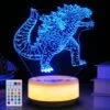 SHINECLOUD God-Zilla Night Light King-of-Monsters Lamp Toys 14 Color LED Decor Light,Romote Control&Entity Keys, Birthday, Christmas Gifts For Boys & Children(New Generation)