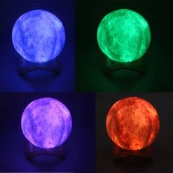 DTOETKD Moon Lamp, Galaxy Lamp Kids Night Light 16 Colors 3D LED Moon Light With Stand, Timing & Remote & Touch Control Brightness USB Rechargeable Christmas Birthday Gifts For Boys Girls Friends -Xmas Lighting Shop 71UFKnTG6KL. SL1500