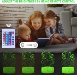 Hatraky 3D Anime Toys Night Light For Kids, 16 Color Change Decor Lamp, Warm White Light For Sleep, Illusion LED Light For Birthday Gifts Christmas Gifts For Boys Girls -Xmas Lighting Shop 71URCNYCVYL. AC SL1000