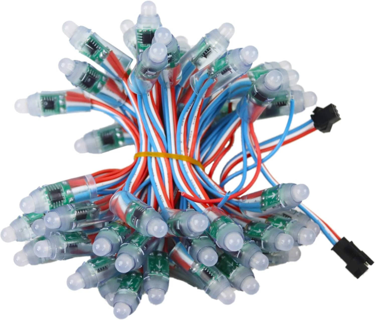 Odlamp 50pcs WS2811 Dream Color Changing RGB Addressable LED Pixel String Light Waterproof 12mm DC5V For Christmas Party Advertising Board Decoration (DC5V 50pcs) 1 Odlamp 50pcs WS2811 Dream Color Changing RGB Addressable LED Pixel String Light Waterproof 12mm DC5V For Christmas Party Advertising Board Decoration (DC5V 50pcs)