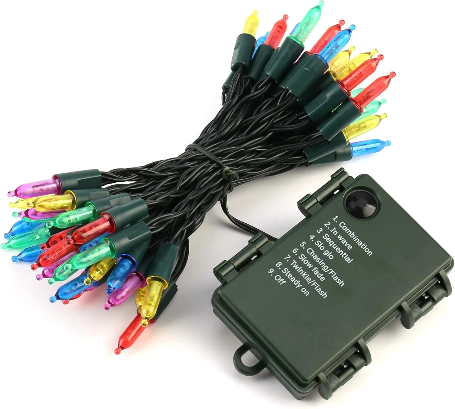 RECESKY Christmas String Lights With Built-in Timer - 50 LED 19ft Fairy Battery Operated Mini String Light For Outdoor Indoor Garden Party House Wreath Xmas Decor Christmas Tree Decoration Multi Color 6 RECESKY Christmas String Lights With Built-in Timer - 50 LED 19ft Fairy Battery Operated Mini String Light For Outdoor Indoor Garden Party House Wreath Xmas Decor Christmas Tree Decoration Multi Color - Image 6