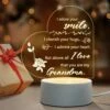 SteadStyle Gifts For Grandma From Grandson Granddaughter, Grandma Birthday Gifts Night Light, Best Grandma Gifts For Christmas, Mother's Day, Acrylic Night Lamp Gifts For Grandma, Grandmother