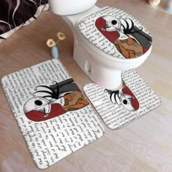 3 Piece Christmas Skull Bath Mat Set, Bathroom Mats Set Non-Slip Bathroom Rugs/Contour Mat/Toilet Cover -Xmas Lighting Shop 71VYN0kVbzS. AC SL1000