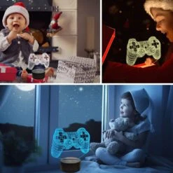 Bparty 3D Video Game Controller Lamp Night Light 3D Illusion Game On Lamp For Kids, 7 Colors Changing With Remote, Kids Bedroom Decor Perfect Christmas Birthday Gifts For Boys Girls -Xmas Lighting Shop 71Wr9sgjfvS. AC SL1500