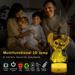 Vpgun 3D Illusion Stitch Night Light: Stitch Light With Remote Control And Smart Touch, Stitch Lamp Stitch Room Decor For Girls Birthday Christmas Stitch Gifts -Xmas Lighting Shop 71X0PTKprHL. AC SL1500