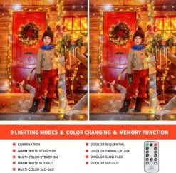 MZD8391 Color Changing Christmas String Lights Outdoor Indoor, 108FT 300 LED Warm White Multicolor Fairy Lights, END To END Connect, Waterproof Christmas Tree Lights Timer Remote -Xmas Lighting Shop 71X2vfyu1zL. AC SL1000