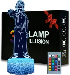 Magiclux 3D Illsuion Eleven Figurine Night Light, 16 Colors Changeable Decor Lamp With Remote, Creative Lighting Gifts For Boys Girls Teens Birthday Christmas