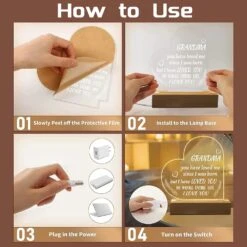 Hiipeenow Grandma Gifts From Grandchildren, Engraved Night Light 15 * 19CM, Birthday Christmas Mothers Day Gifts For Grandma, Nana, Grammy, Grandmother -Xmas Lighting Shop 71XSniWu5fL. AC SL1500