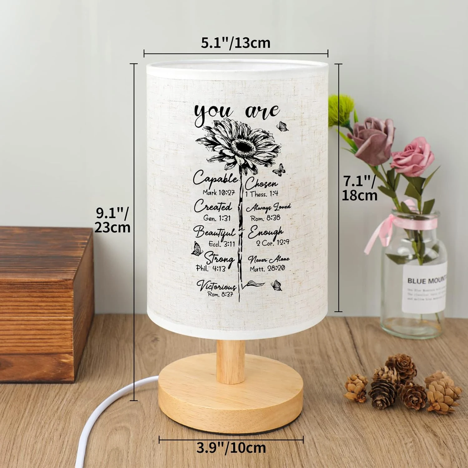 PRSTENLY Christian Gifts For Women Night Light, Christmas Thanksgiving Day Birthday Gifts For Mom Grandma, Spiritual Religious Gifts Idea, Inspiration Sunflower Gifts For Women, Friends, Sister 2 PRSTENLY Christian Gifts For Women Night Light, Christmas Thanksgiving Day Birthday Gifts For Mom Grandma, Spiritual Religious Gifts Idea, Inspiration Sunflower Gifts For Women, Friends, Sister - Image 2