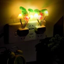 4 Pieces LED Mushroom Night Light Lamp Plug In Mushroom Night Lamp Lights Wall Lamps Nightlight Mushroom Lamp For Adults Kids Thanksgiving Day Christmas -Xmas Lighting Shop 71XdS7Ac6TL. AC SL1500