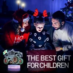 Monster Truck Night Light 3D LED Illusion Lamp 7 Color Changing With Remote Dimmable Room Decor For Boys Kids Grandson Birthday Christmas Gifts -Xmas Lighting Shop 71XmhZLFwkL. AC SL1500