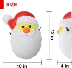 2 Pack Christmas Cute Santa Claus Porch Light Covers 12 Inch, Outdoor Indoor Holiday Christmas Decoration Lampshade For Garage Lights Front Doors Yards Gardens Post Large Lamps Corridors Parties -Xmas Lighting Shop 71Y9OmbPhL. AC SL1500