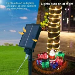 18 Colors 33FT Solar Rope Lights Outdoor Waterproof LED, Color Changing 100 LED Rope Lights Blue Green Pink Fairy String Tube Lights Remote Timer For Garden Fence Tree Party Christmas Holiday Decor -Xmas Lighting Shop 71YCBQ5VN7L. AC SL1200